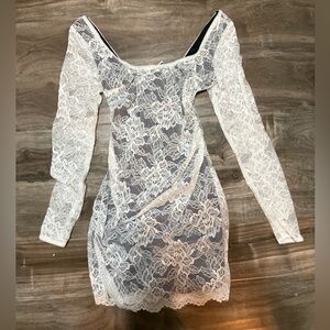 Zara off the shoulder lace dress